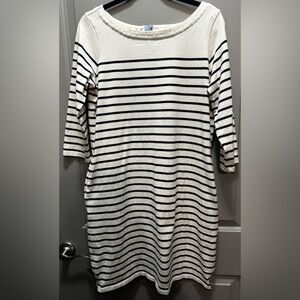 L.L. Bean Size M Reg. Striped Cotton Dress EUC